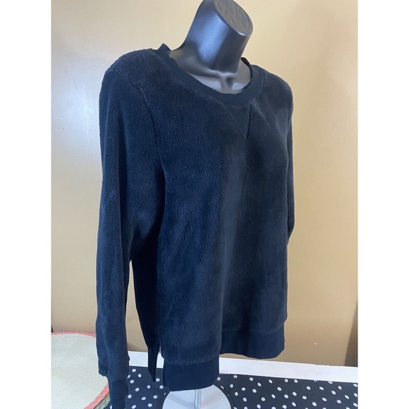 Wondershop Sleepwear Women’s Black Fleece Sweatshirt Size Small - Picture 11 of 16